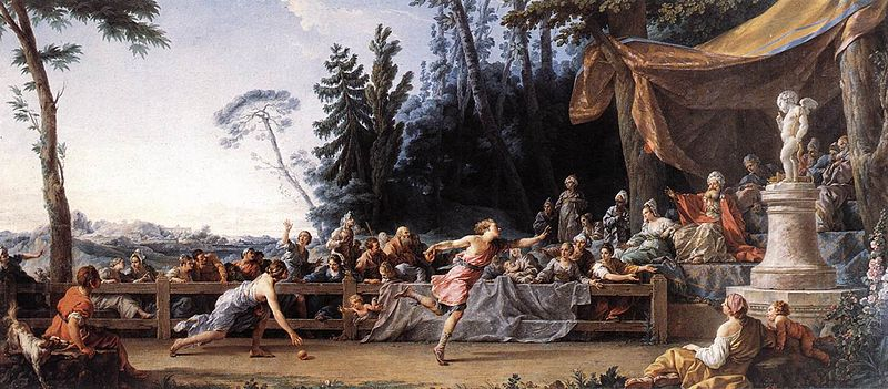  Hippomenes ve Atalanta Arasındaki Yarış, Noël Hallé 